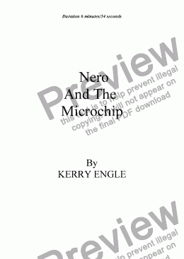 page one of Nero and the Microchip
