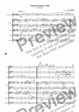 page one of SCHUBERT 3 Klavierstücke D 946