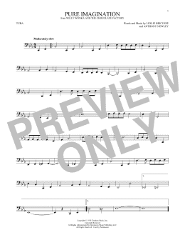 page one of Pure Imagination (from Willy Wonka & The Chocolate Factory) (Tuba Solo)