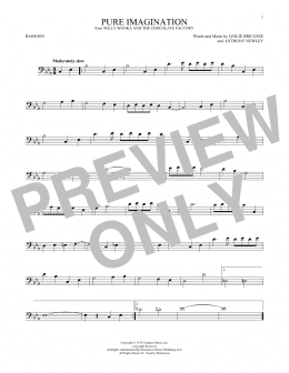 page one of Pure Imagination (from Willy Wonka & The Chocolate Factory) (Bassoon Solo)