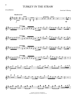 page one of Turkey In The Straw (Xylophone Solo)