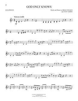 page one of God Only Knows (Xylophone Solo)