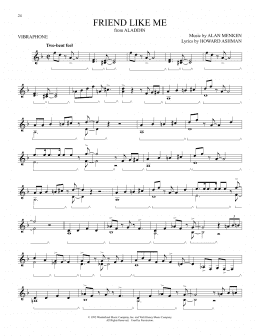 page one of Friend Like Me (from Aladdin) (Vibraphone Solo)