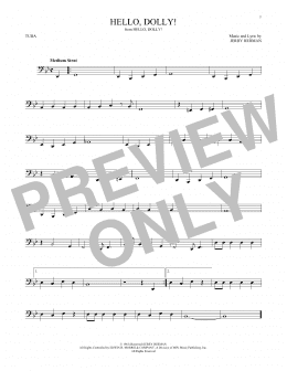 page one of Hello, Dolly! (Tuba Solo)