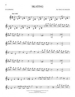 page one of Skating (Xylophone Solo)