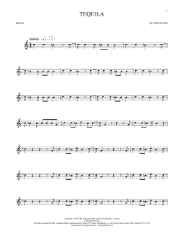 page one of Tequila (Bells Solo)