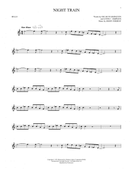 page one of Night Train (Bells Solo)