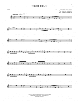 page one of Night Train (French Horn Solo)