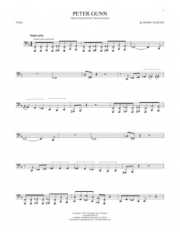 page one of Peter Gunn (Tuba Solo)