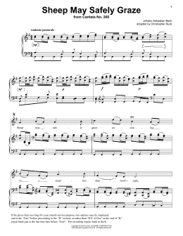 page one of Sheep May Safely Graze (Piano & Vocal)