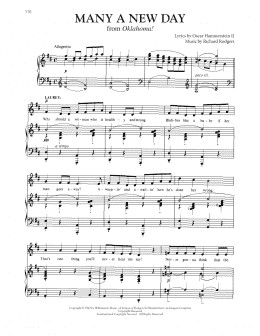 page one of Many A New Day (from Oklahoma!) (Piano & Vocal)