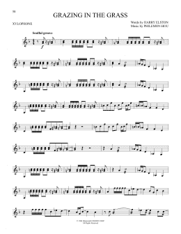 page one of Grazing In The Grass (Xylophone Solo)