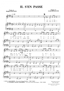 page one of Il Se Mele A Tout Ca (Piano & Vocal)