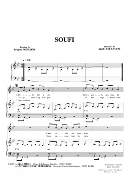 page one of Soufi (Piano & Vocal)