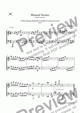 page one of Musical Scenes ( 8 Short Pieces)