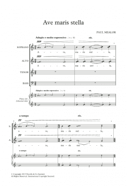 page one of Ave Maris Stella (SATB Choir)