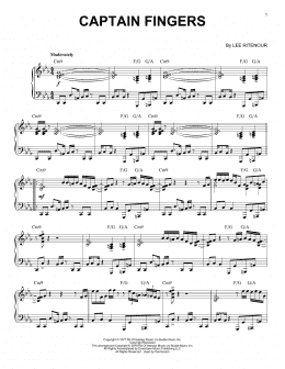 page one of Captain Fingers (Piano Solo)