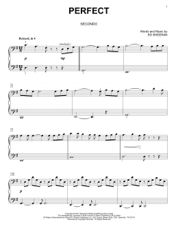 page one of Perfect (arr. David Pearl) (Piano Duet)