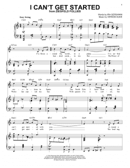 page one of I Can't Get Started [Jazz version] (arr. Brent Edstrom) (Piano & Vocal)