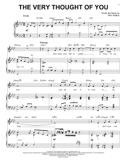 page one of The Very Thought Of You [Jazz version] (arr. Brent Edstrom) (Piano & Vocal)