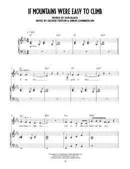 page one of If Mountains Were Easy To Climb (from Mrs Henderson Presents) (Piano & Vocal)