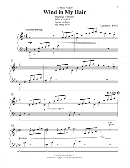 page one of Wind In My Hair (Educational Piano)