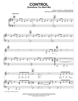 page one of Control (Somehow You Want Me) (Piano, Vocal & Guitar Chords (Right-Hand Melody))