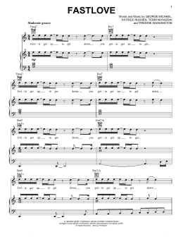page one of Fastlove (Piano, Vocal & Guitar Chords (Right-Hand Melody))