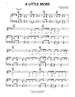 page one of A Little More (Piano, Vocal & Guitar Chords (Right-Hand Melody))