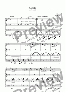 page one of Grave - doppio movimento (Chopin - Sonata no.2 mvt.1)