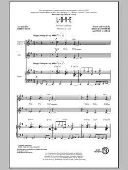 page one of L-O-V-E (arr. Kirby Shaw) (SSA Choir)