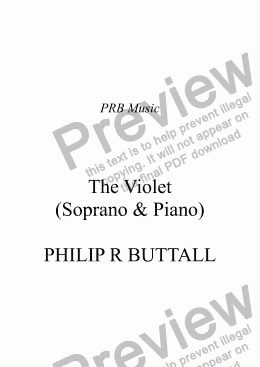 page one of The Violet