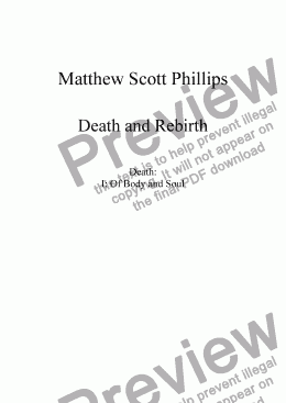 page one of 001: Death; Of Body and Soul