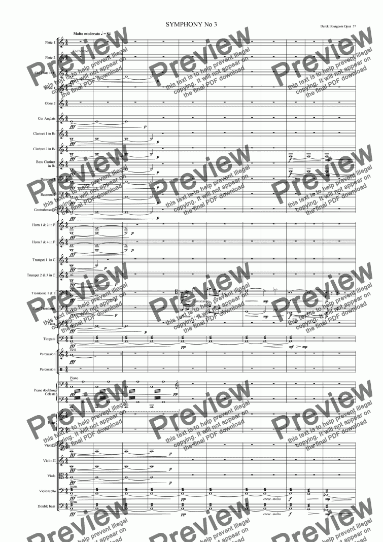 page one of Symphony No 03