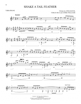 page one of Shake A Tail Feather (Vibraphone Solo)