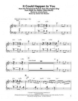 page one of It Could Happen To You (from And The Angels Sing) (Piano Solo)