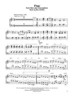 page one of Five (Piano Solo)
