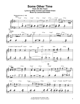 page one of Some Other Time (from Step Lively) (Piano Solo)