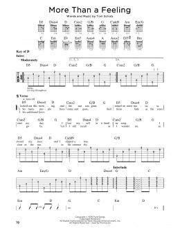 page one of More Than A Feeling (Guitar Lead Sheet)