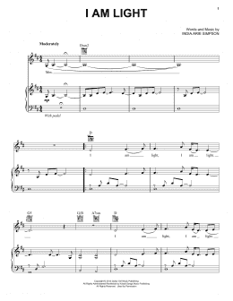 page one of I Am Light (Piano, Vocal & Guitar Chords (Right-Hand Melody))