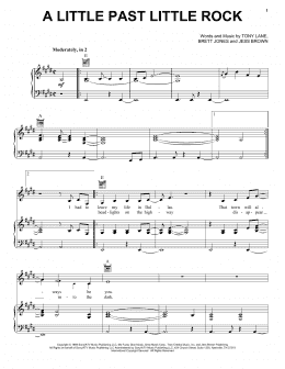 page one of A Little Past Little Rock (Piano, Vocal & Guitar Chords (Right-Hand Melody))