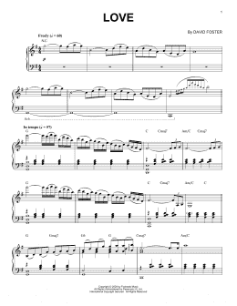 page one of Love (Piano Solo)