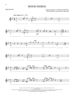 page one of Mood Indigo (Vibraphone Solo)