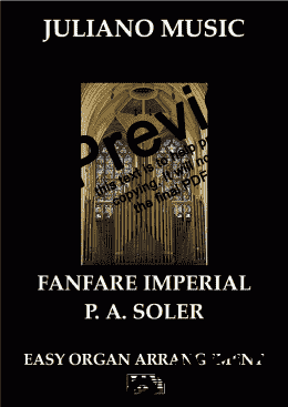 page one of FANFARE IMPERIALE (EASY ORGAN) - P. A. SOLER