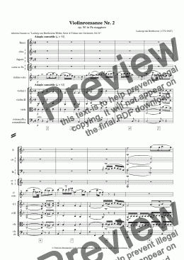 page one of Violinromanze Nr. 2