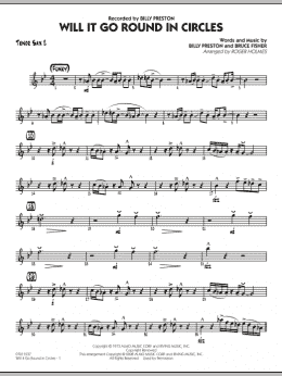 page one of Will It Go Round in Circles? - Tenor Sax 2 (Jazz Ensemble)