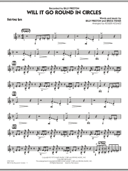 page one of Will It Go Round in Circles? - Baritone Sax (Jazz Ensemble)