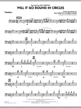 page one of Will It Go Round in Circles? - Trombone 1 (Jazz Ensemble)