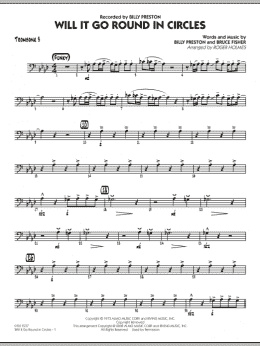page one of Will It Go Round in Circles? - Trombone 3 (Jazz Ensemble)