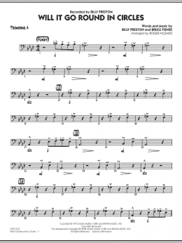 page one of Will It Go Round in Circles? - Trombone 4 (Jazz Ensemble)